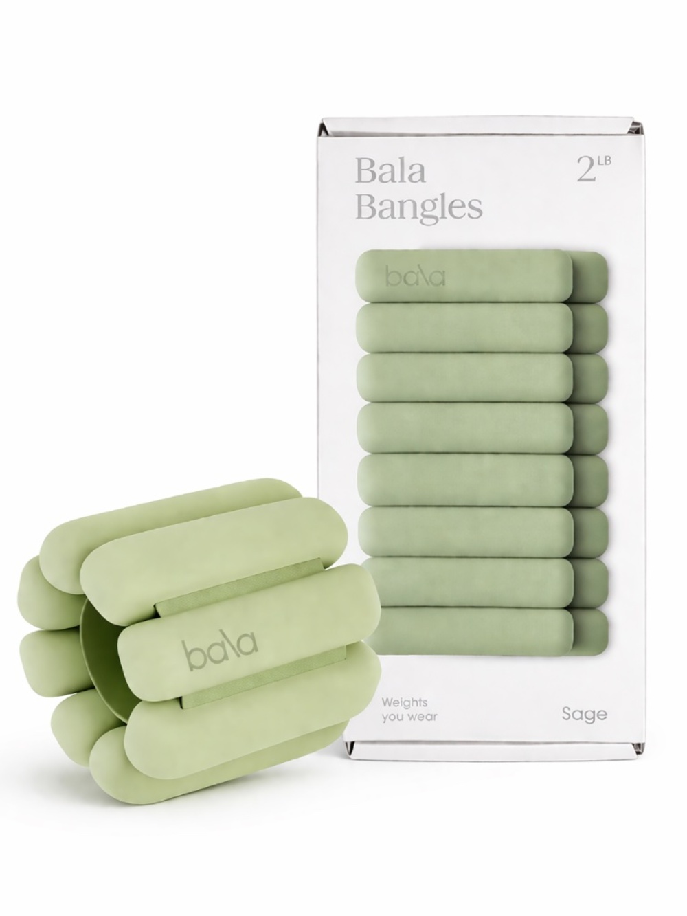 BALA Bangles Wrist Ankle Weights 2lb Green New in Box NIB